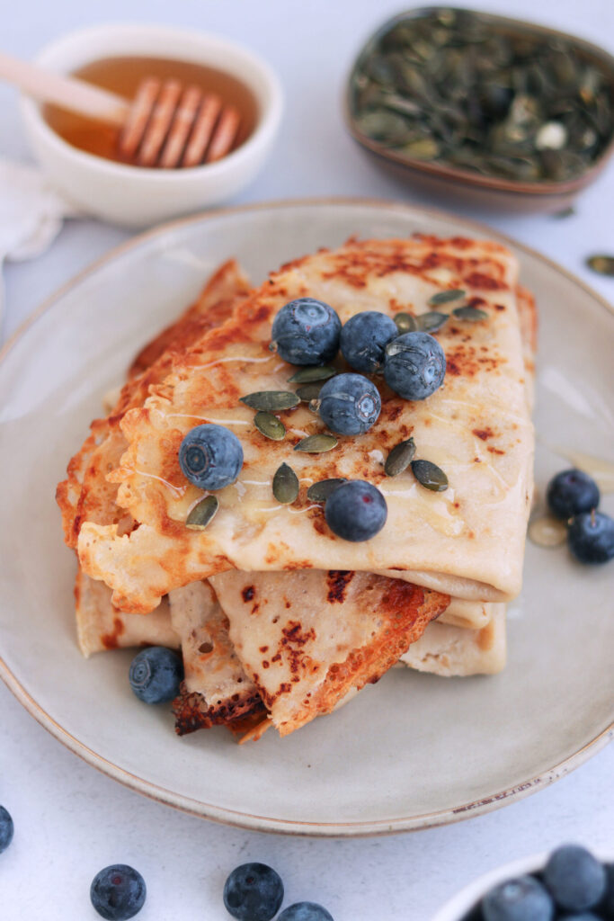 Veganska pannkakor utan ägg och mjölk