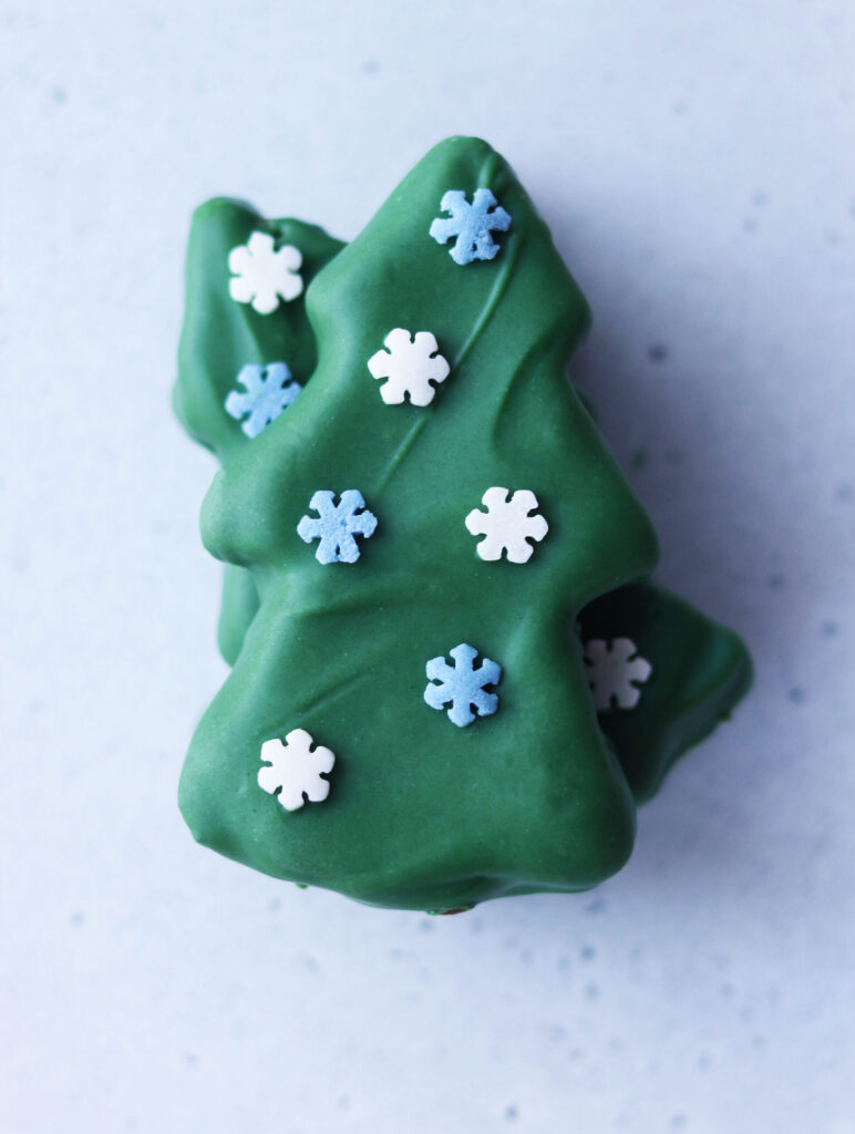 Veganska julgransbrownies