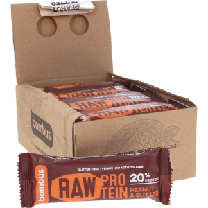 Bombus Raw Protein Raw Proteinbar Peanut Butter 20-pack