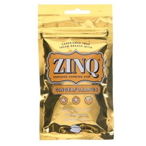 ZINQ 4 x Tuggummi Apelsin Ingefära