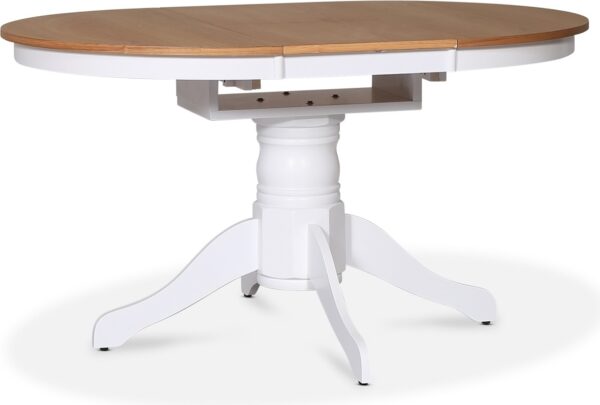 Fitchburg Matbord 106-141 cm - Vit / Oljad Ek