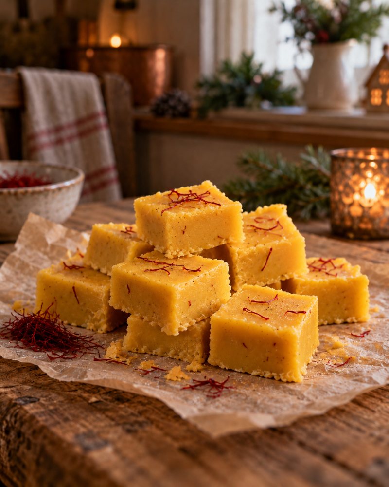 Saffransfudge