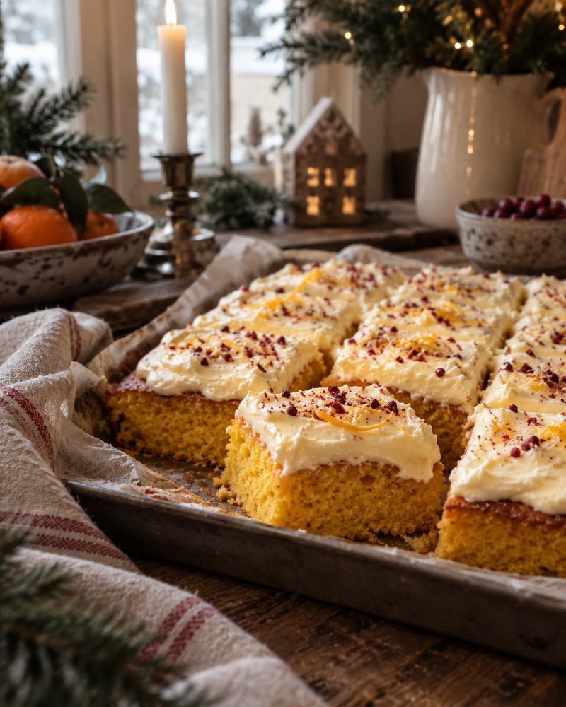 Saffranskaka med cream cheese frosting