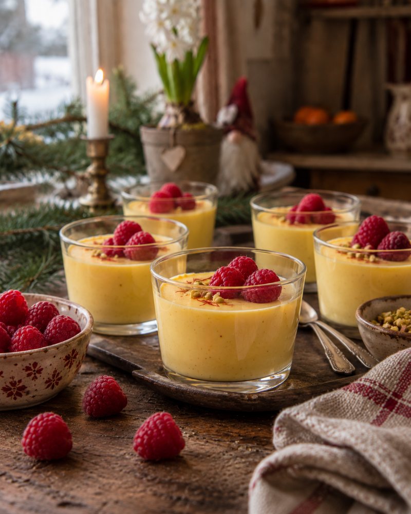 Saffranspannacotta
